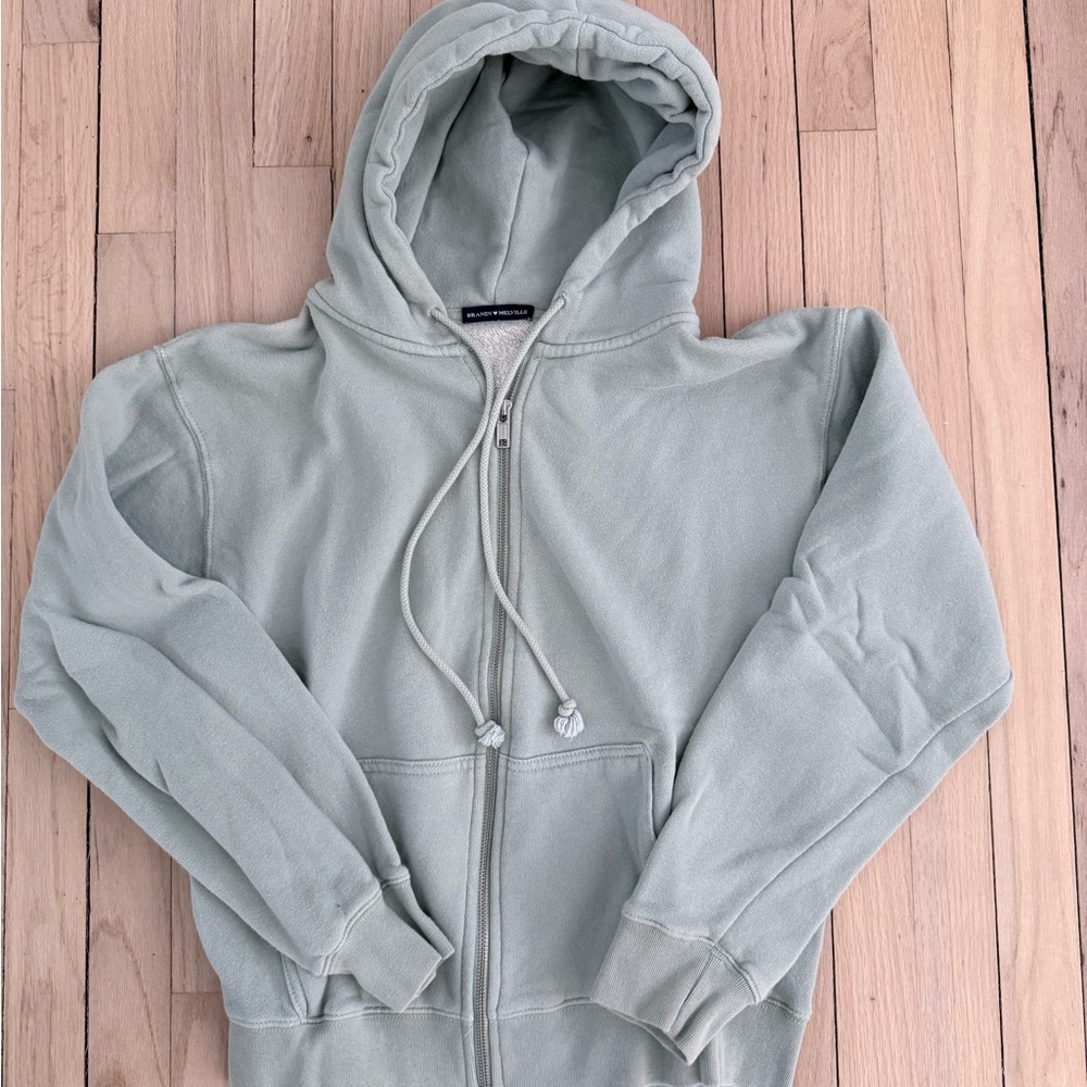 Brandy Melville Sage Green Hoodie